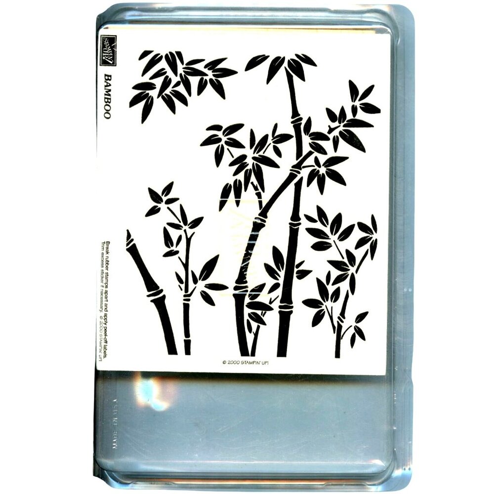 Stampin Up! Bamboo Rubber Stamp Set For Crafting & Scrapbooking